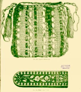 No. 23. LADY'S RETICULE,
No. 24. SPECTACLE CASE  