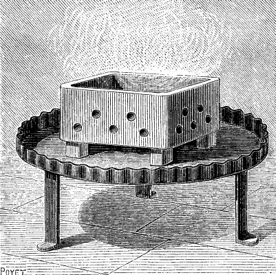  FIG. 1.&mdash;BURNER FOR SULPHUR.