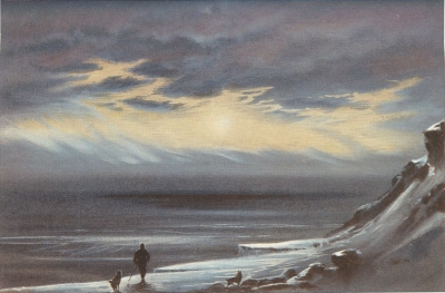 Cape Evans In Winter&mdash;E. A. Wilson, del.