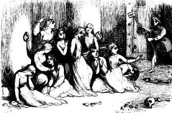 [Illustration:
                 Jack releaseth the captive Ladies]