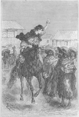 Nuori ratsastaja jaksoi ainoastaan ottaa esille kirjeen ja
n�ytt�� sen everstille.