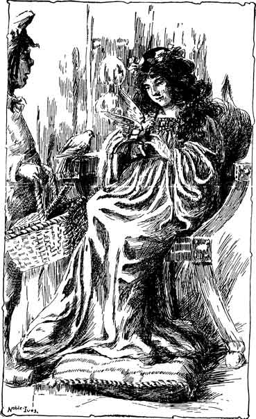 The little pigeons were taken in to see the king's
daughter.