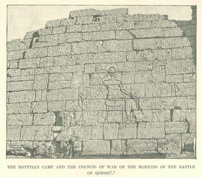 196.jpg the Egyptian Camp and The Council of War on The Morning of the Battle Of Qodsh� 