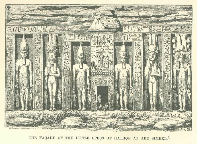 231.jpg the Fa�ade of The Little Speos Of Hauthor at Abu Simbel 
