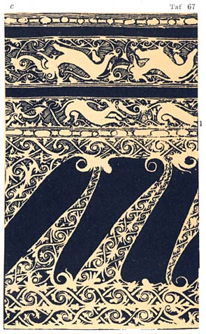 Schnitzereien auf Bambusk&ouml;chern.