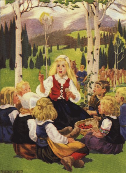 "'And Freya came from Asgard in her chariot drawn by two cats'"&mdash;Page 4