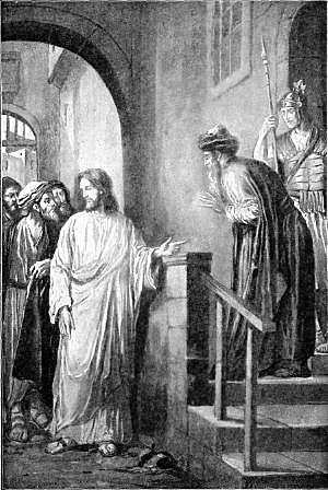 HEALING THE CENTURION'S
SERVANT

"Speak the word only, and my servant
shall be healed." Matt. 8:8.