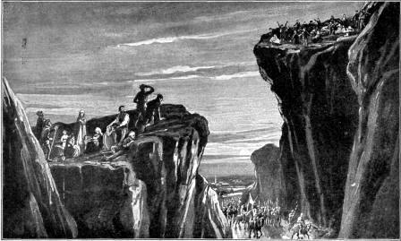 WALDENSES HUNTED BY THE
ARMIES OF ROME

"Destitute, afflicted, tormented;... they wandered in
deserts, and in mountains, and in dens and caves of the
earth." Heb. 11:37, 38.