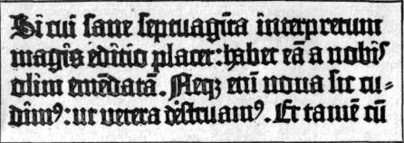GUTENBERG'S FIRST
TYPES

Reproduced from the first edition of the famous
forty-two-line Latin Bible, printed by Gutenberg.