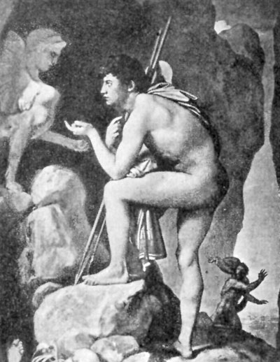 FIG. 61.&mdash;INGRES. &OElig;DIPUS AND SPHINX. LOUVRE.