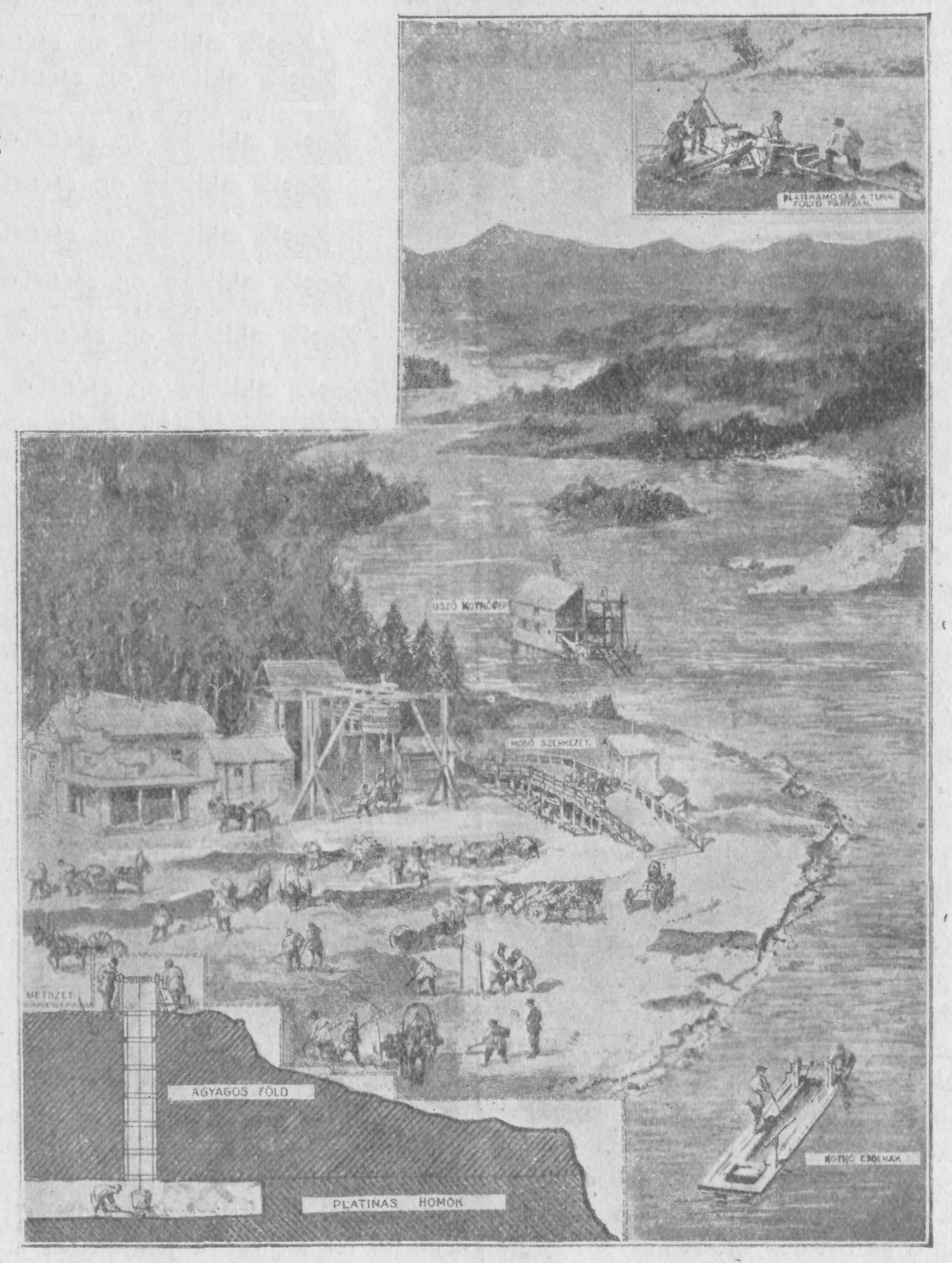 Platina-mos&aacute;s az oroszorsz&aacute;gi Tura-foly&oacute; ment&eacute;n