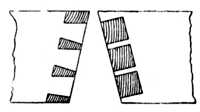 Fig. 296.&mdash;Bevelled
    Dovetailing.