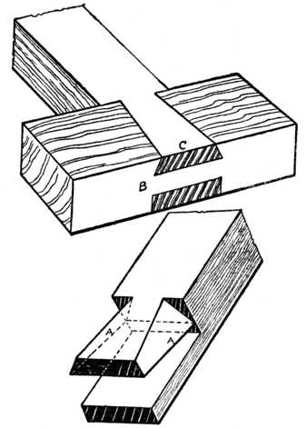 Fig. 386.&mdash;Variation of the Dovetail Puzzle.