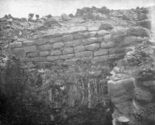 Fig. 256&mdash;Structure of house wall of Awatobi