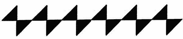 Fig. 285&mdash;Line with alternate triangles