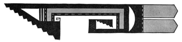 Fig. 346&mdash;Triangular pattern with feathers