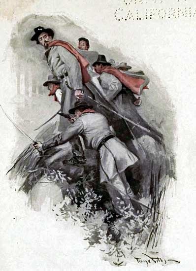 "He's tryin' to git away!" yelled Forrest in a voice
that could be heard all over the field.