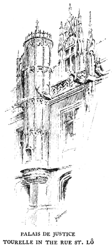 PALAIS DE JUSTICE. TOURELLE IN THE RUE ST. L&Ocirc;