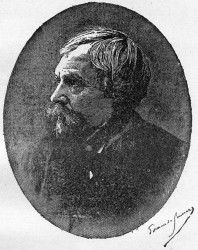 EDMOND DE GONCOURT
In 1888.
Portrait on wood in La Vie Populaire.