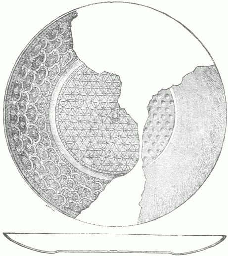 6.&mdash;BRONZE DISH (RUG-PATTERN).