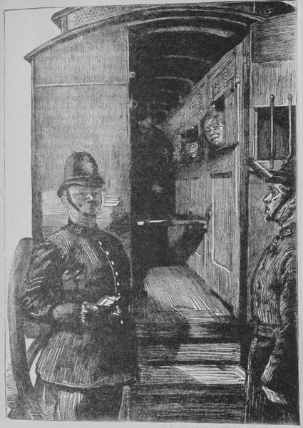 BLACK MARIA CONVEYING THE FORGERS THROUGH LONDON IN
CHAINS.