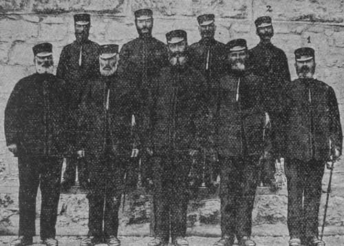 PRINCIPAL WARDERS, WOKING PRISON. No. 1 Scott, No. 2.
Metherell.