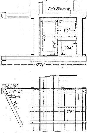 Fig. 182.&mdash;Form for Corner Wall Column.
