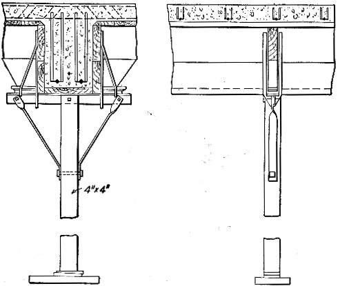 Fig. 198.&mdash;Girder and Slab Form for Warehouse at St.
Paul, Minn.