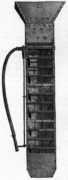 Fig. 23.&mdash;Gilbreth Gravity Mixer, Trough Form.