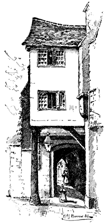 MEDI&AElig;VAL HOUSE. From a Drawing by E. J. Burrow.
