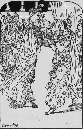 Yksi joukosta astui esiin ja tarjosi Abu Hassanille
pikarin.