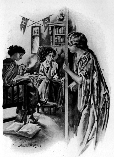 "Oh, girls, do you happen to have any cold cream?"&mdash;Page
121.