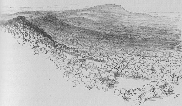 Along the Chalk Ridge.&mdash;Leith Hill in the Distance.