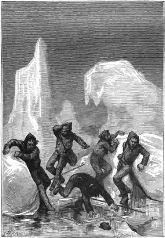 they found themselves in a most perilous position,
for an ice-quake had occurred.