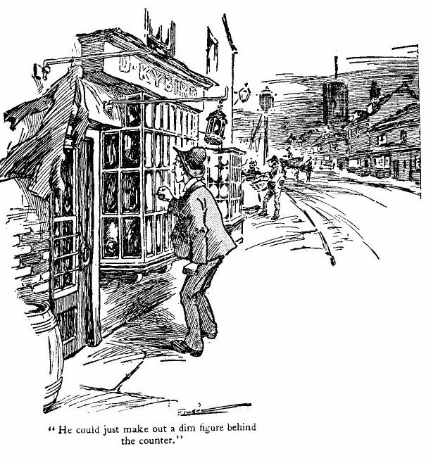 &lsquo;he Could Just Make out a Dim Figure Behind the Counter.&rsquo; 