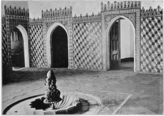 FIG. 8.
Sala dos Arabes.
Palace, Cintra.
From a photograph by L. Oram, Cintra.