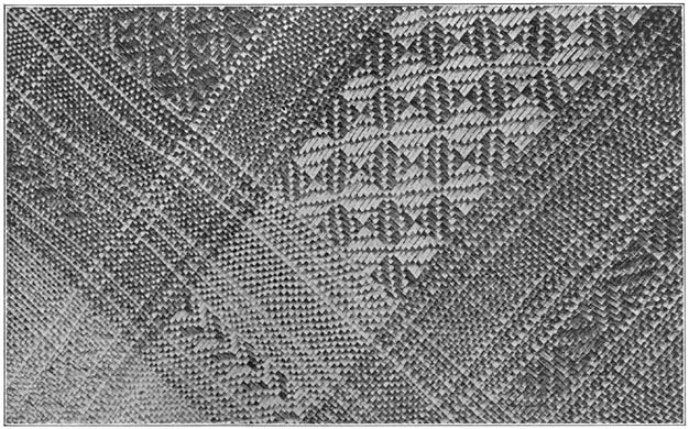 Plate LV. Detail of a woven-in design.