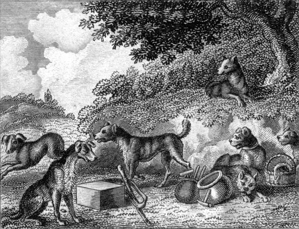 "And watch'd o'er the Goods while their masters got
tipsy." p. 10.