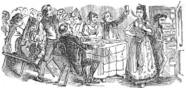 The wedding was celebrated with singing and
rejoicing.