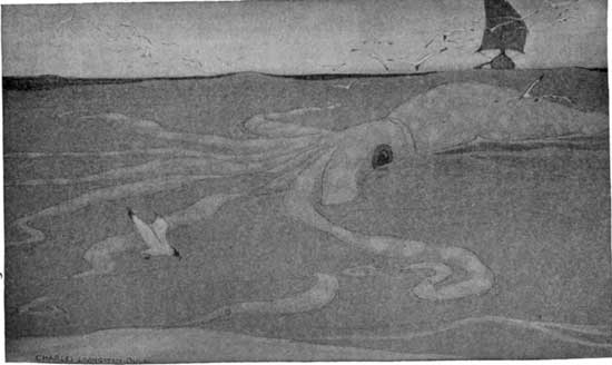 "FAR OFFSHORE, ONE OF THESE MONSTERS CAME UP AND SPRAWLED
UPON THE SURFACE."