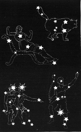 The Little Bear, the Queen in her chair, the Twins and
the Archer