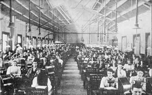 The Telegraph Instrument Room, Bristol Post Office.
From a photograph by Mr. Protheroe, Wine Street, Bristol.