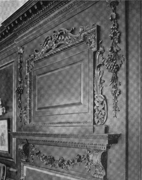 Plate XXVIII.&mdash;Wood Carving, Lee Mansion.