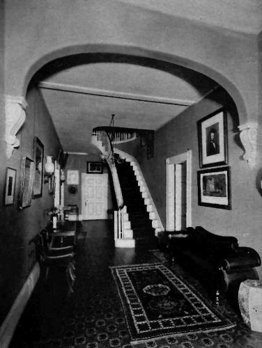 Plate XIII.&mdash;Hallway, Lee House, 1800.