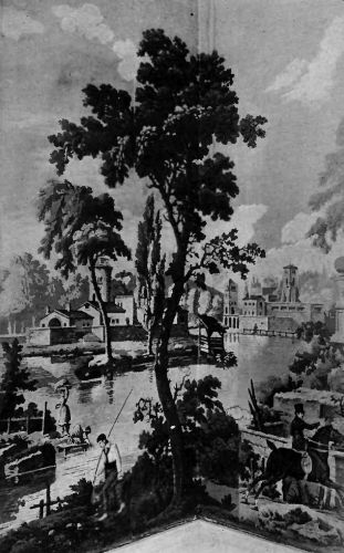 Plate XXI.&mdash;Venetian paper in Wheelwright House, Newburyport.