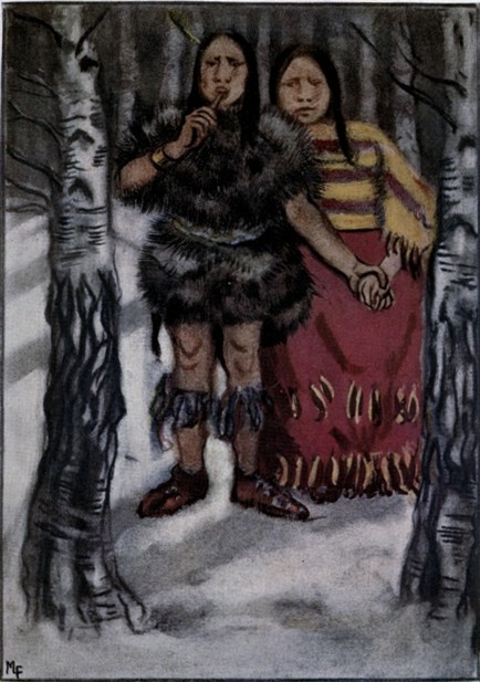 THEY STOOD FOR A TIME IN THE SHADOW OF THE GREAT TREES
BEFORE THE DOOR AND MADE READY TO BLOW TOGETHER