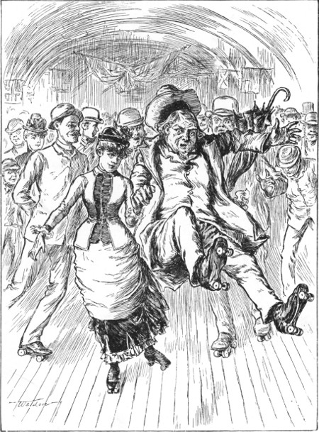 "...WHEN ALL TO ONCE THE WHEELS
DEPARTED SUDDENLY ABOVE, AN' TOOK ALONG MY HEELS."