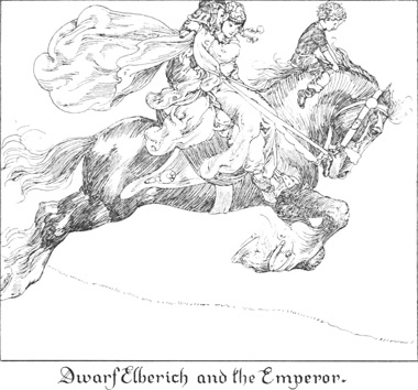 Dwarf Elberich and the Emperor.