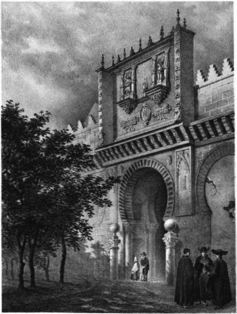 CATEDRAL DE C�RDOBA.
Puerta de las Palmas desde el patio.