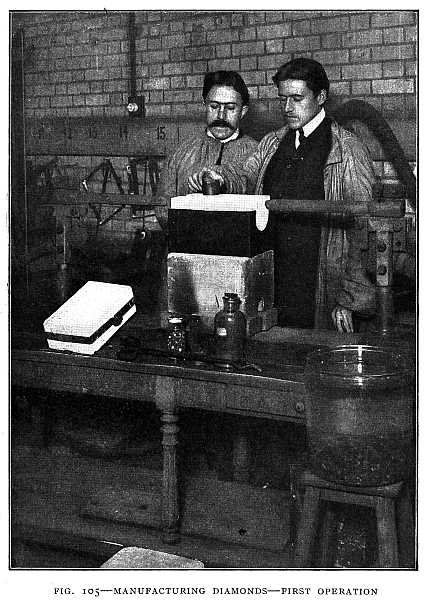 FIG. 105&ndash;MANUFACTURING DIAMONDS&mdash;FIRST OPERATION